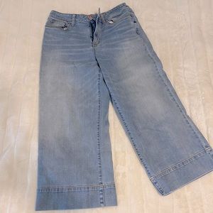 Cropped Wide Leg Jeans